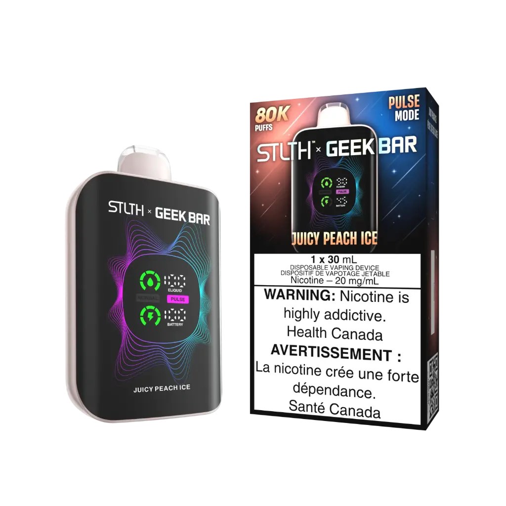 STLTH X GEEKBAR 80K (30ML) - JUICY PEACH ICE