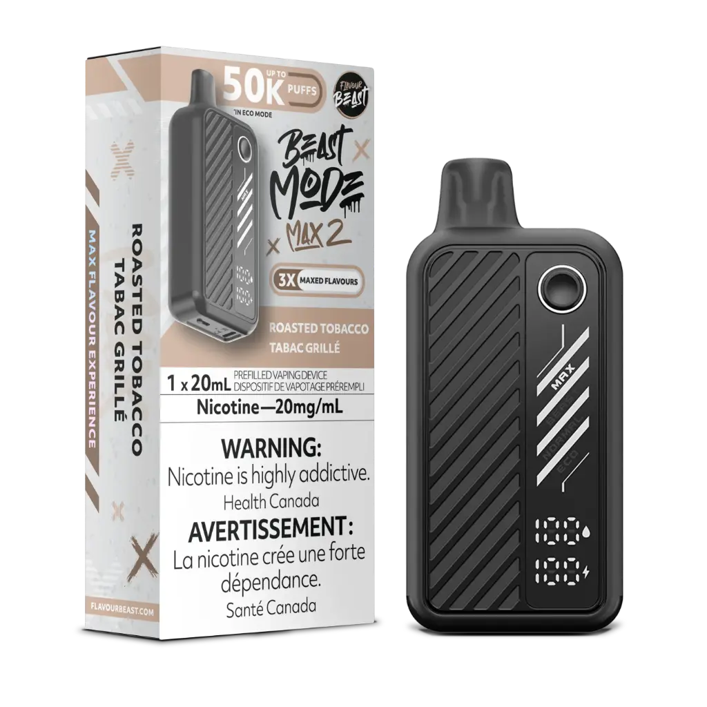 FLAVOUR BEAST BEAST MODE MAX 2 50K (20ML) - Roasted Tobacco