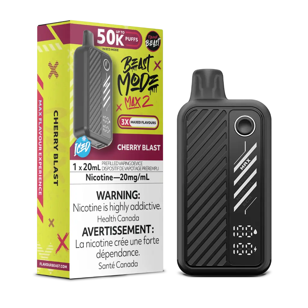 FLAVOUR BEAST BEAST MODE MAX 2 50K (20ML) - Cherry Blast