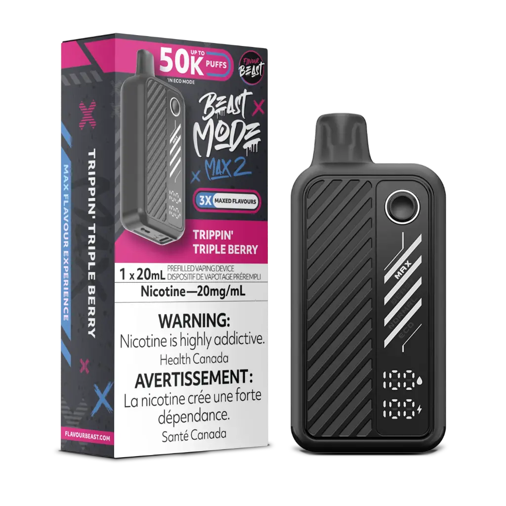 FLAVOUR BEAST BEAST MODE MAX 2 50K (20ML) - Trippin' Triple Berry