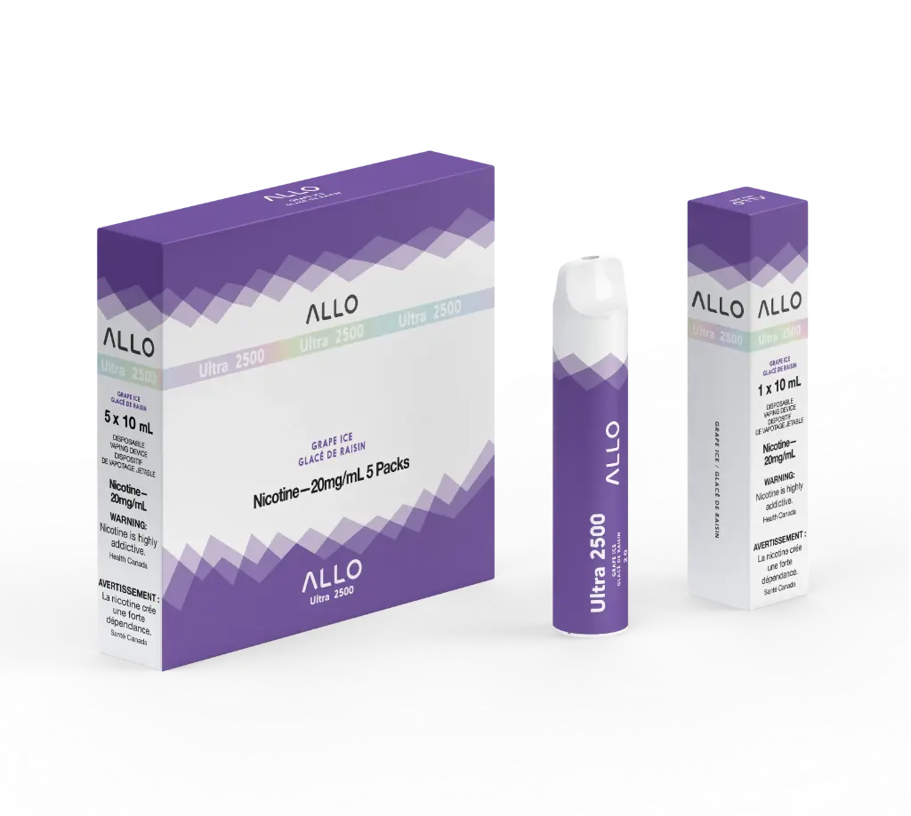 ALLO ULTRA 2500 (8ML) - Grape Ice