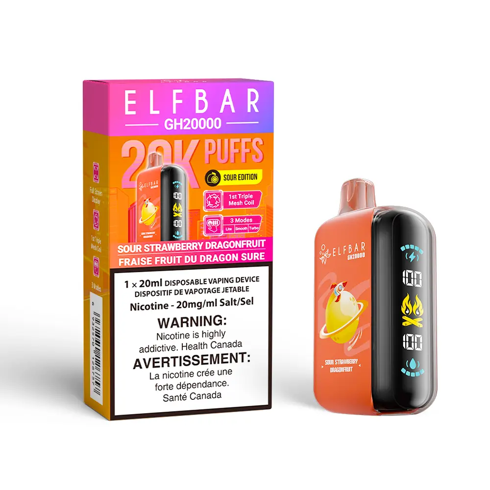 ELFBAR GH20K (20ML) - SOUR STRAWBERRY DRAGONFRUIT