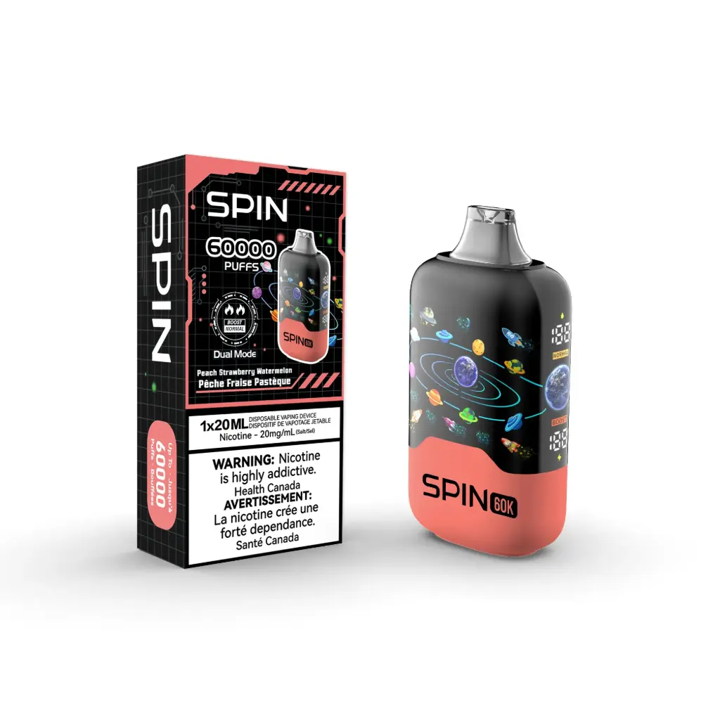 SPIN 60K (20ML) - Peach Strawberry Watermelon