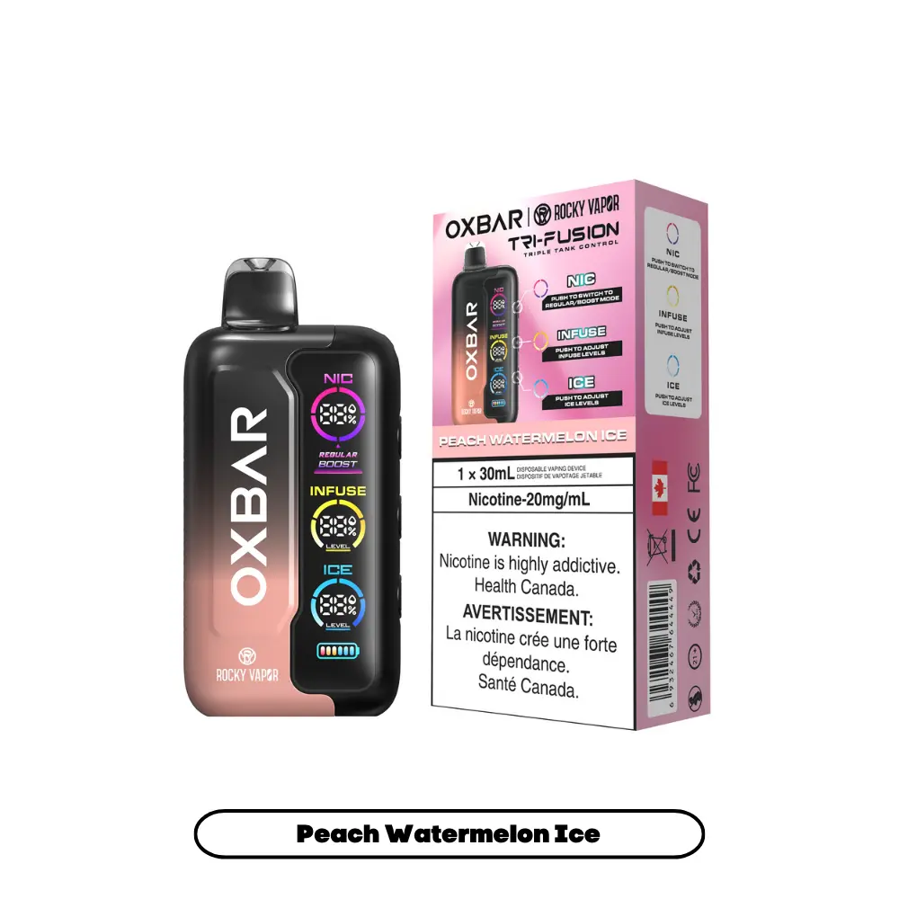 OXBAR TRI-FUSION (30ML) - Peach Watermelon Ice