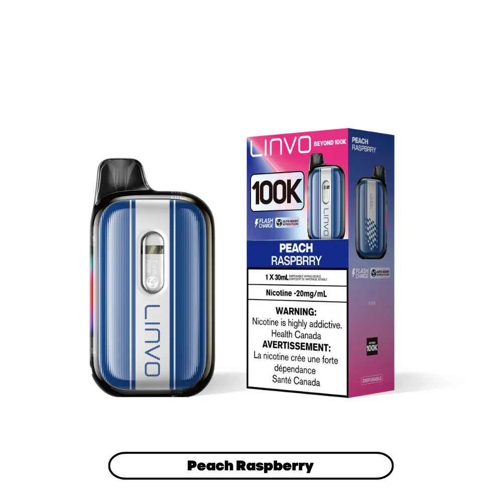LINVO Beyond 100K (30ML) - Peach Raspberry