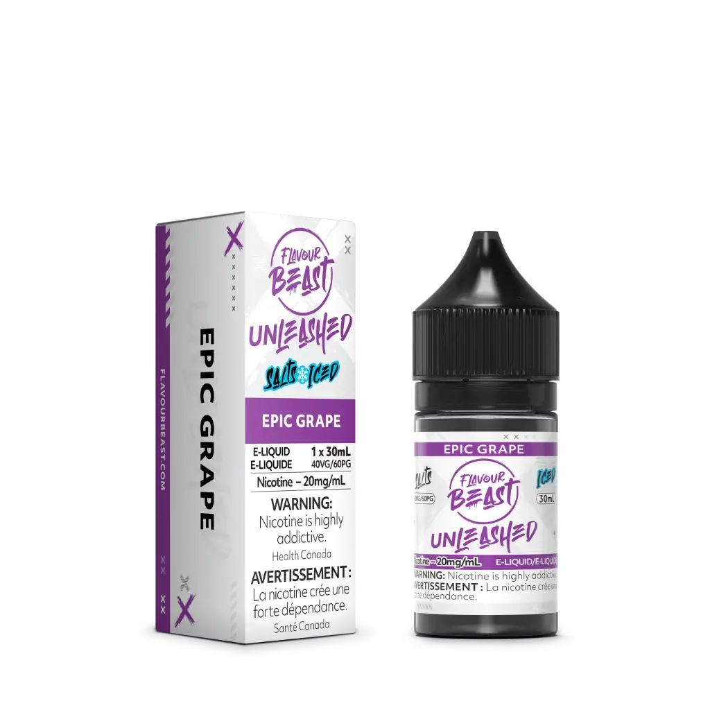 Flavour Beast Unleashed E-Liquid- 30ML - · Epic Grape