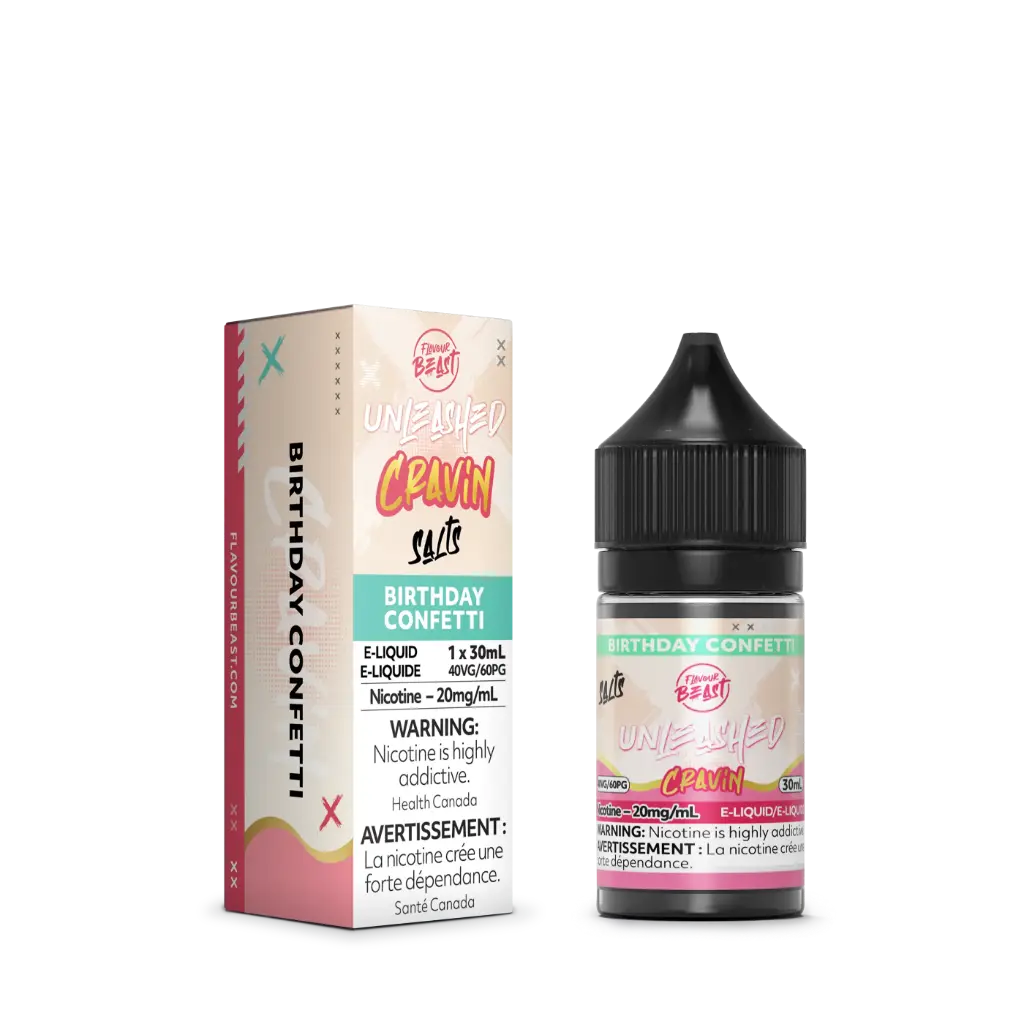 Flavour Beast Unleashed E-Liquid- 30ML - Birthday Confetti: