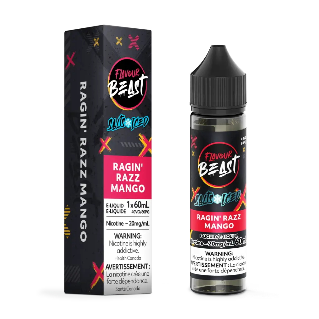Flavour Beast E-Liquid- 60ML - Ragin' Razz Mango (ICED)