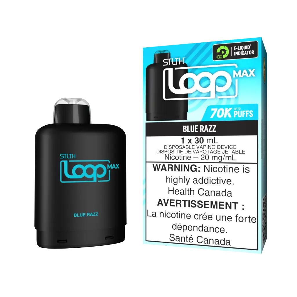 STLTH LOOP MAX Replacement Pod 30mL - BLUE RAZZ
