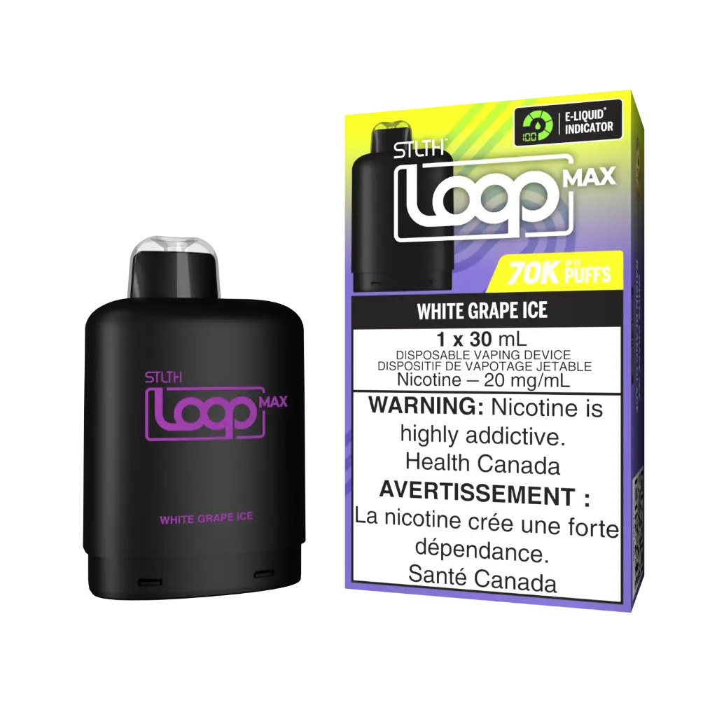 STLTH LOOP MAX Replacement Pod 30mL - WHITE GRAPE ICE