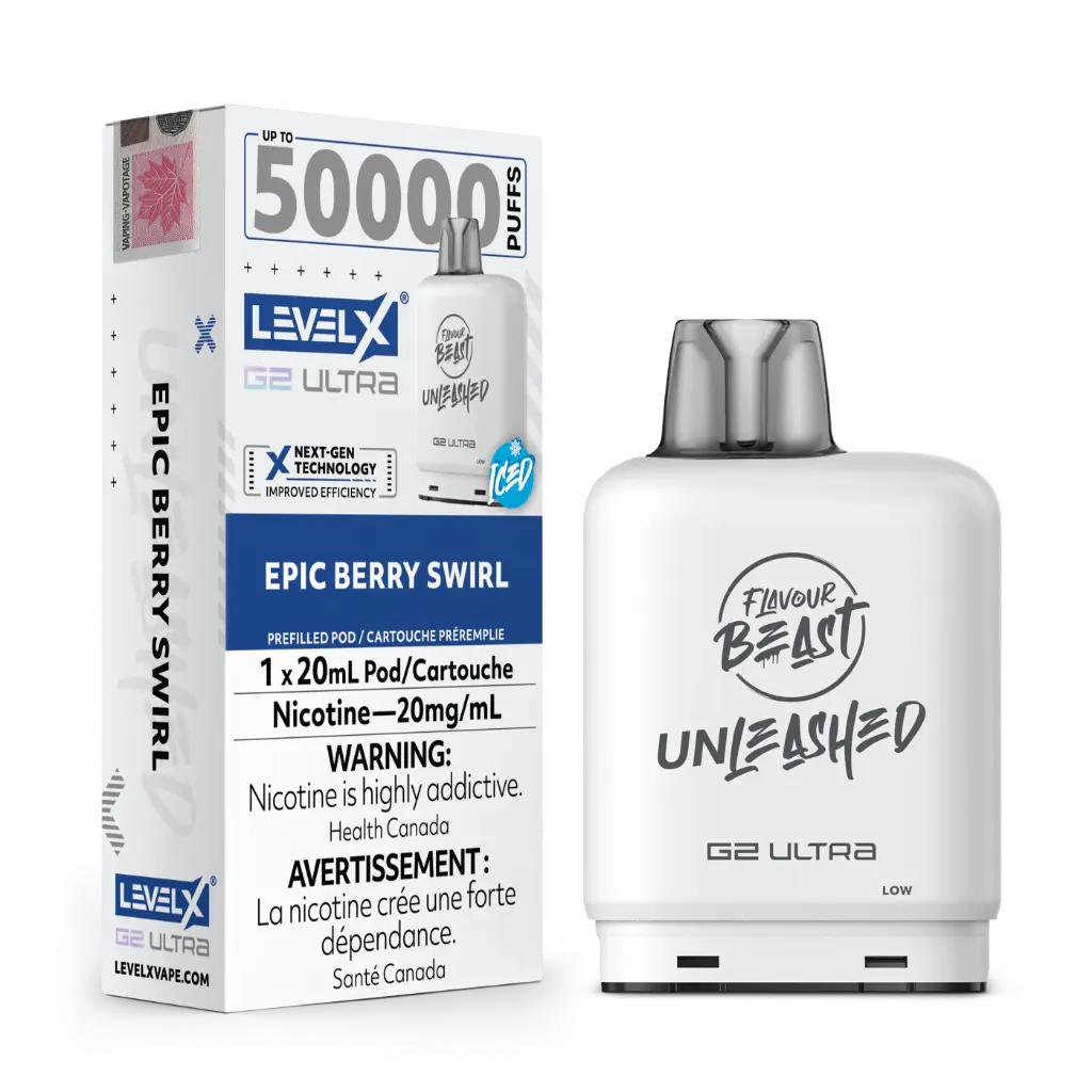 Flavour Beast UNLEASHED G2 Ultra 50K POD (20ML) - Epic Berry Swirl (Iced)