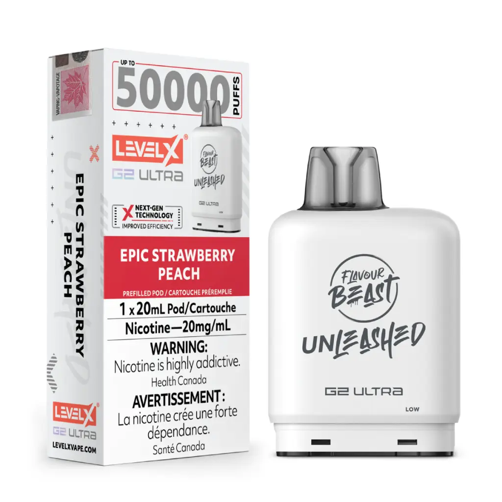 Flavour Beast UNLEASHED G2 Ultra 50K POD (20ML) - Epic Strawberry Peach