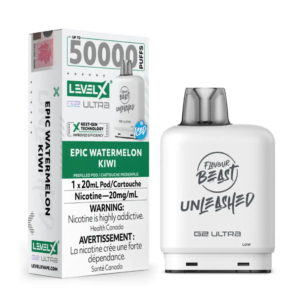 Flavour Beast UNLEASHED G2 Ultra 50K POD (20ML) - Epic Watermelon Kiwi (Iced)